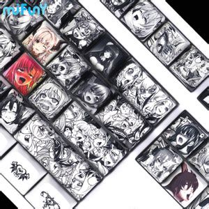 Jual Mifuny Black White Qiulili Keycaps Anime Hentai Original Custom Keycap Key Pbt Dry
