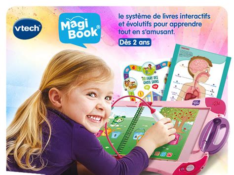 Vtech Magibook Starter Pack Rose Lecteur Interactif De Livres Livre