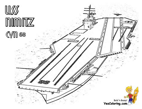 Navy Ship Coloring Pages Sketch Coloring Page Aircraft Carrier