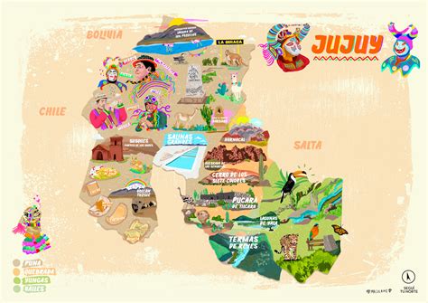 Jujuy Mapa Ilustrado On Behance