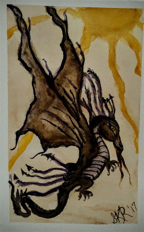 Dragon in watercolor | Fashion painting, Painting, Art inspiration