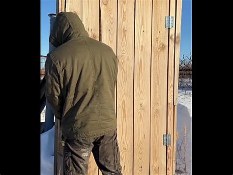 Sex VLOG From VILLAGE Horny In The Bathhouse And Jerking Off A Big Dick Pissing In An