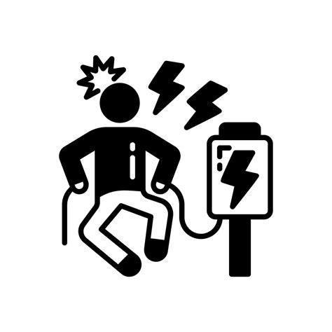 electric shock icon  vector illustration  vector art  vecteezy