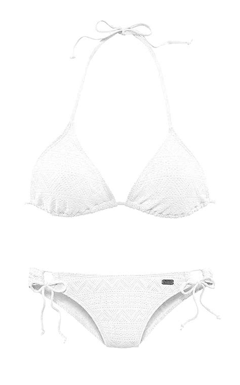 Marken Triangel Bikini weiß C D Cup Dessous Bademoden Outlet Mode Shop