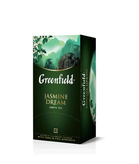 Чай Гринфилд Зеленый с Жасмином Jasmine Dream 25 Пакетиков — Купить ...