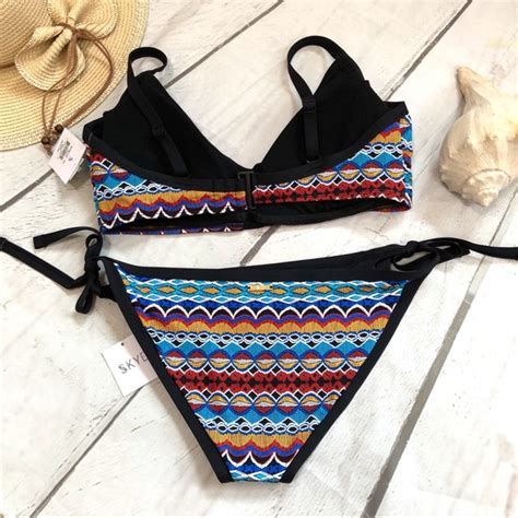 Skye Swimwear Other Skye Tribal Bikini Set Topsmdd Bottom Xl Poshmark