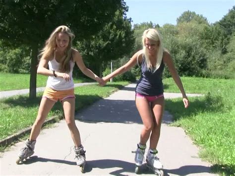 Sexy Year Old Chicks Roller Skate Outdoors Naked In Public Seventeen
