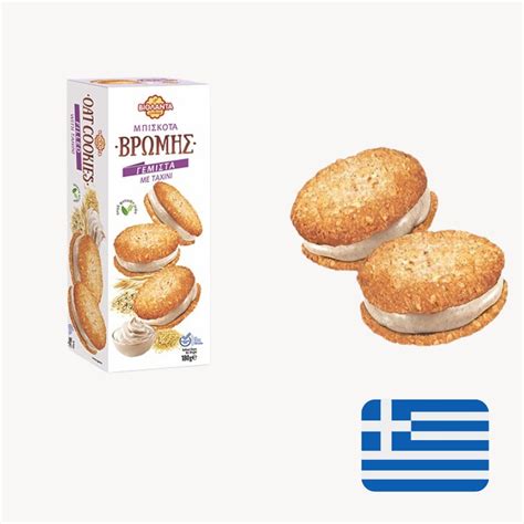 Tahini Filled Oat Biscuits Greece The Biscuit Baron Shop