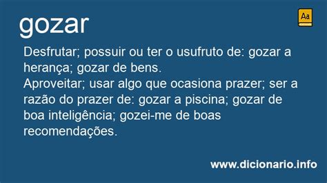 O Que Significa A Palavra Gozado - Significado de Gozais