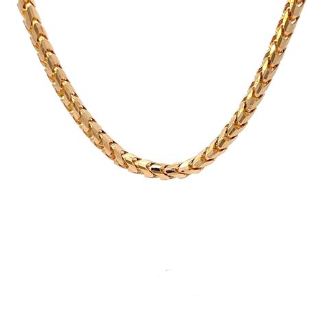18k Yellow Gold Franco Chain Kq Jewelry