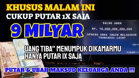 JANGAN KAGET JIKA TERBUKTI NYATA CUKUP PUTAR 1X SAJA UANG 9 MILYAR