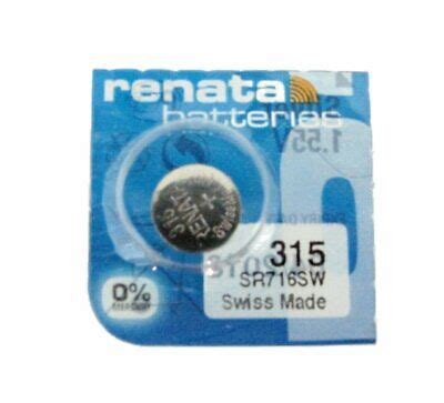 Renata 315 (SR 716 SW) Silver 1.55 V watch battery | eBay UK