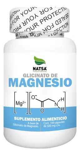 Suplemento en cápsulas Natsa Cápsulas Magnesium Glycinate glicinato de