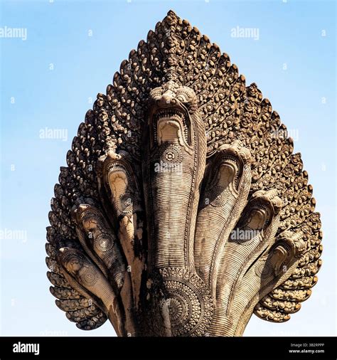 detailed sculpture   multi headed serpent   naga