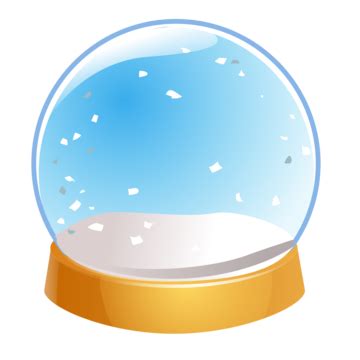 Empty Snow Globe On White Background Empty Snow Transparency Png