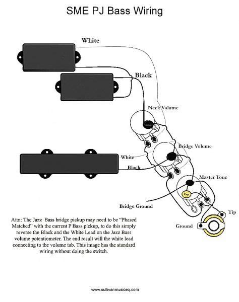 P J Bass Wiring Diagrams With Three Way Switch Wiring Bass F