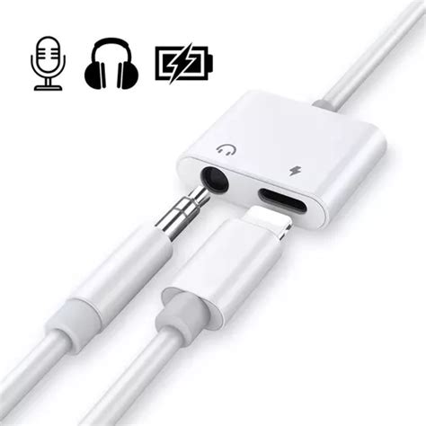 Cabo Adaptador Duplo IPhone Carregador Fone P2 Ios Lightning