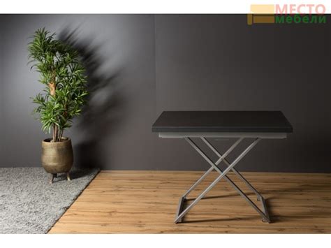 Стол-трансформер Compact P03/S59 (Керамогранит Антрацит/хром) купить в ...