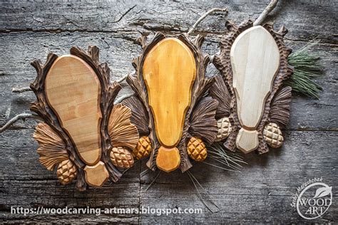WOODCARVING / Різьблення по дереву: Медальйон під трофей "Хвоя ...