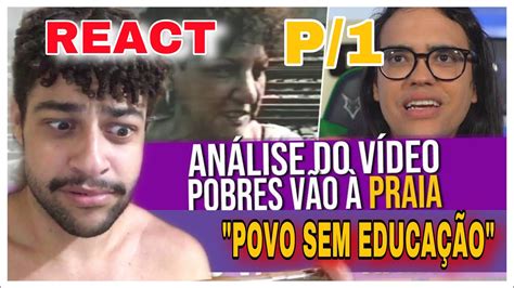 React An Lise Do V Deo Os Pobres V O Praia Parte Diogo