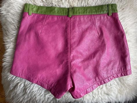 Vintage Deadstock Hot Pink Green S Pop Art Op Art Styl Mod Go Go
