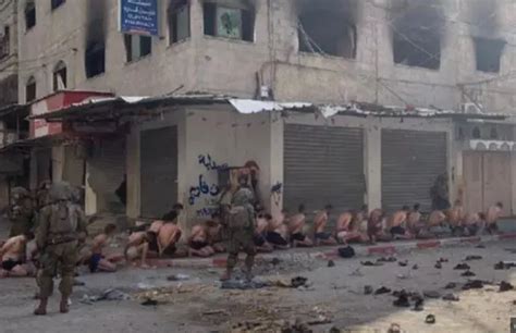 Video Emerges Of Israeli Force Parading Palestinians Semi Naked