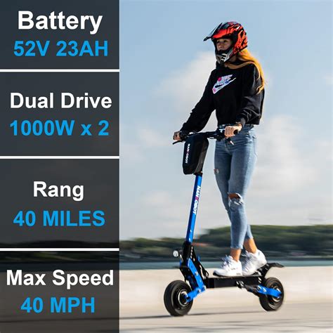 Buy NANROBOT Electric Scooter Adults D4 3 0 Up To 40 MPH 50 Miles