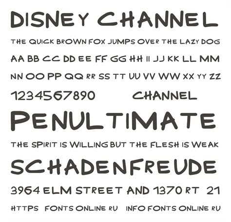 Disney Channel font