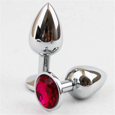 Plug Anal Tamanho P Em A O Inox Polido Detalhe De Joia Na Base Shopee Brasil