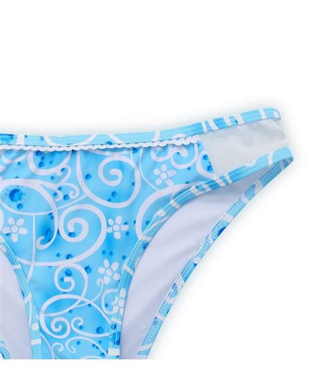 Women S Boho Printing Triangle Mesh Bikini Two Pieces Swimsuit Bathing Suit Blue C817YIAXI99