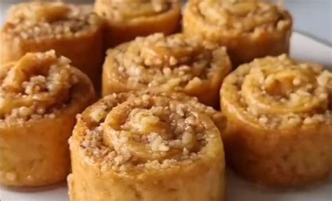 Печенье рулетики с ореховой начинкой и сиропом простой рецепт пошаговый
