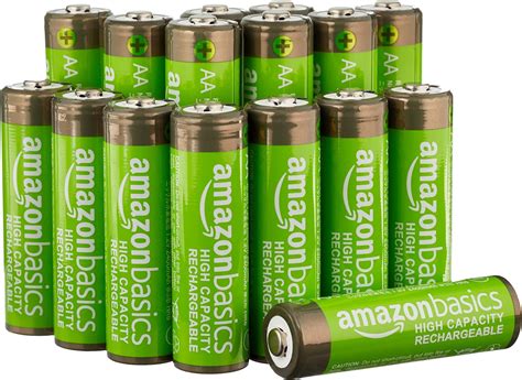 Amazon Amazon Basics 16 Pack Rechargeable AA NiMH High Capacity