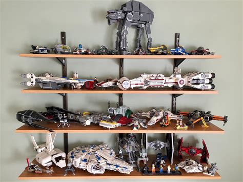 Finally Put My Star Wars Lego Sets On Display Almost Got Them All Up