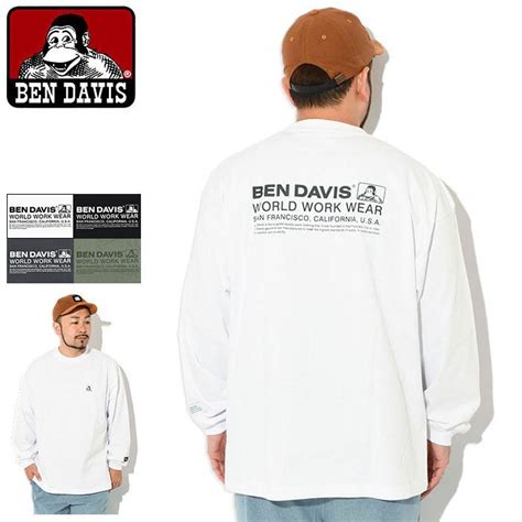 ベンデイビス ロンT Tシャツ 長袖 BEN DAVIS メンズ BD ロゴ C 24780028 BD Logo L S Tee