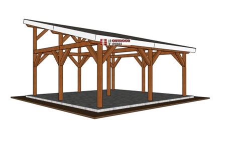 This Step By Step Diy Project Is About X Pavilion With Lean To Roof