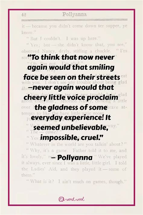 21 Top Pollyanna Quotes That Dive Deep Into Your Heart