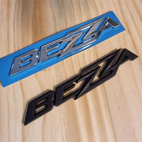 Bezza Matte Black Chrome Silver Emblem Logo Perodua Bezza Lazada