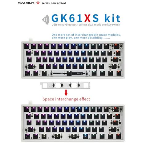 Geek Gk X Keyboard Wired Kit Hot Bluetooth Dual Mode Swappable Rgb Customized Lazada Ph