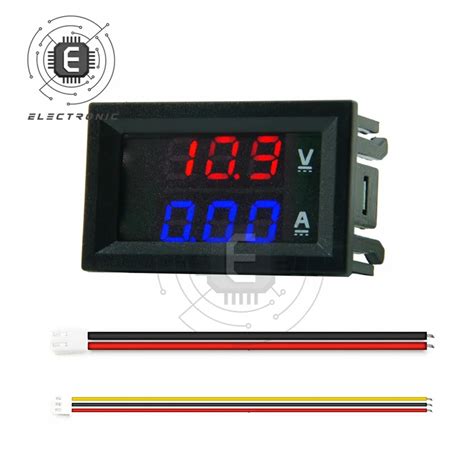 Mini Dijital Voltmetre Ampermetre DC0 100V 10A 50A 100A Gerilim Ak M L