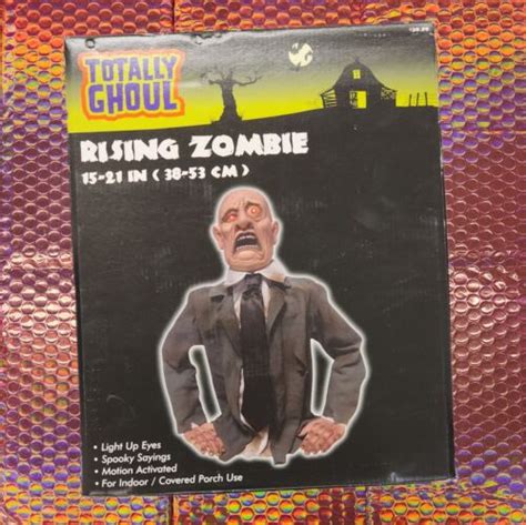 Rising Zombie Halloween Animatronic Spirit Totally Ghoul Decor Htf Rare