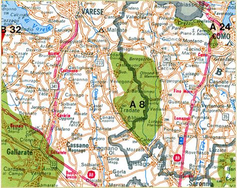 Parco Pineta Di Appiano Gentile E Tradate Mappa Di Dettaglio