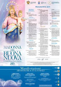 Festeggiamenti Madonna della Buona Nuova - Programma 2019