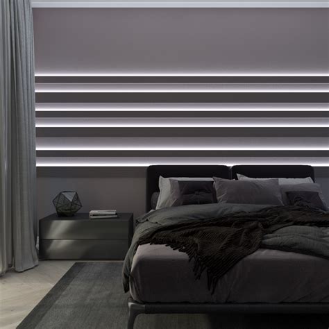 M07Led молдинг из МДФ Evrowood под покраску (Евровуд) | ПРО-ПЛИНТУС.РУ