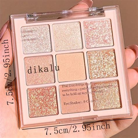 9 Colors Eyeshadow Palette Brown Nude Color Tone Pearly Matte Finish Eyeshadow Cosmetics