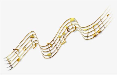 Musical Note Gold - Gold Music Notes Transparent Background , Free ...