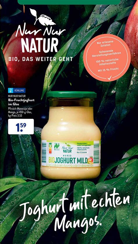 Nur Nur Natur Bio Fruchtjohurt Im Glas Angebot Bei Aldi S D Prospekte De