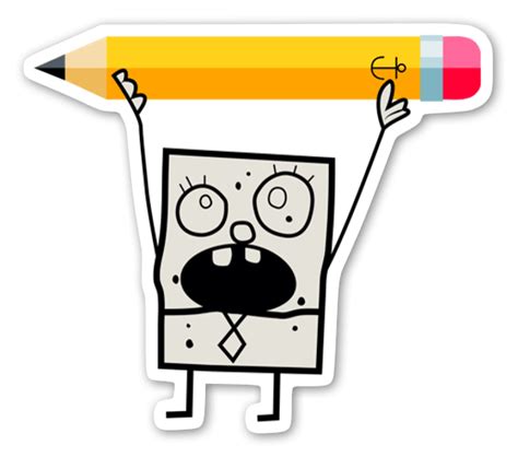 Doodlebob Cortadas Loja Stickerapp