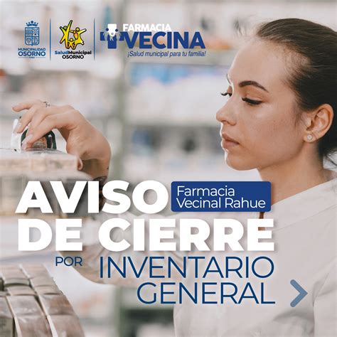 AVISO DE CIERRE POR INVENTARIO,... - Salud Municipal Osorno | Facebook