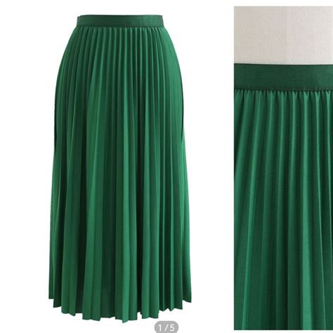 Outrageous Skirts Satin Pleated Midi Skirt Poshmark