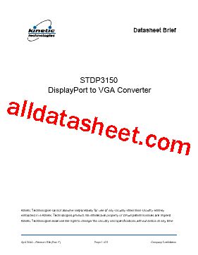 STDP3150-AB Datasheet(PDF) - Kinetic Technologies.
